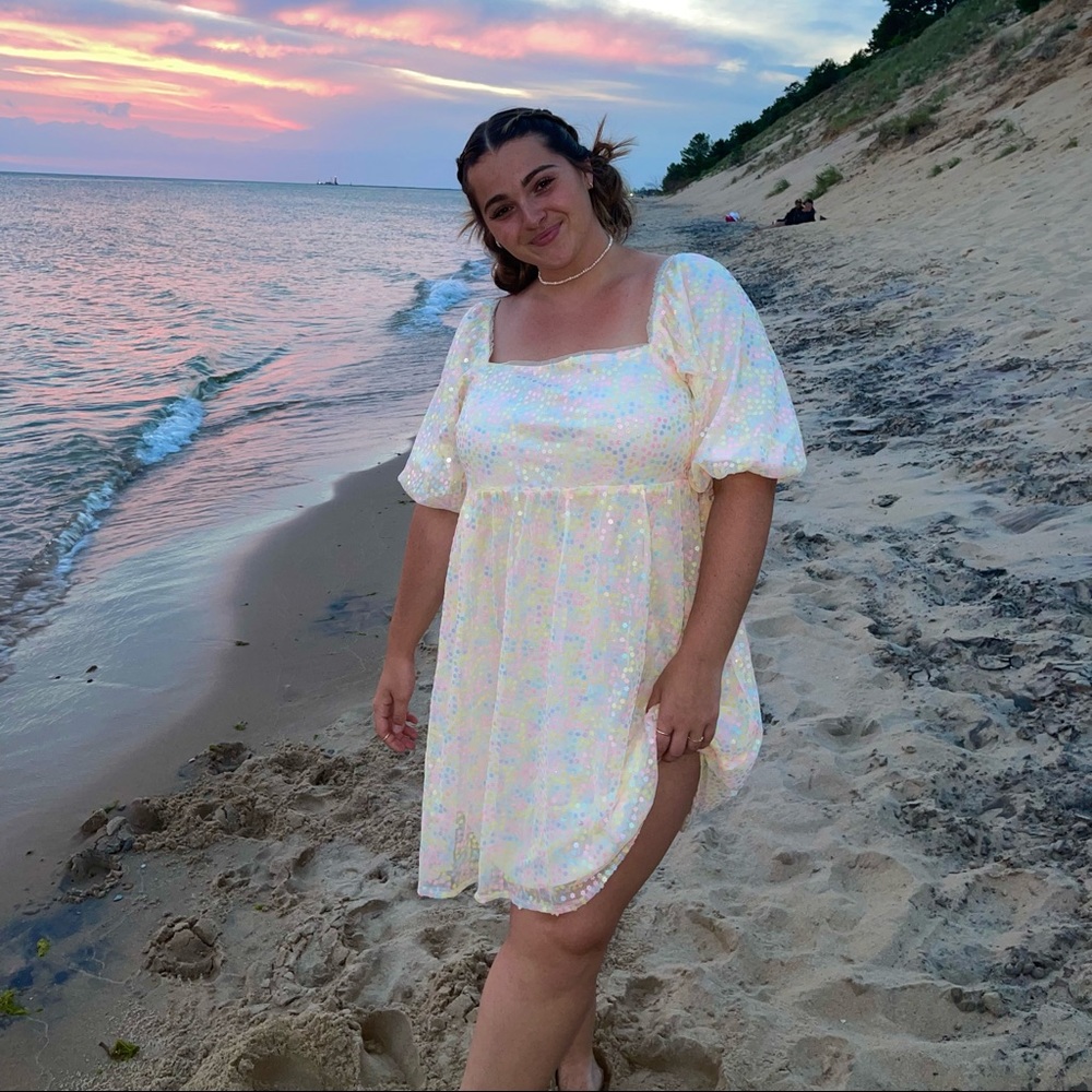 NWT Daisy sequined sparkly dress